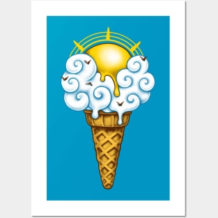 Sunny Ice Cream Posters and Art